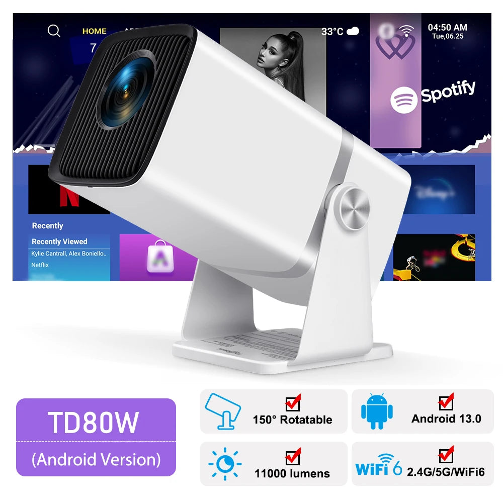 ThundeaL 4K Full HD Projector FHD