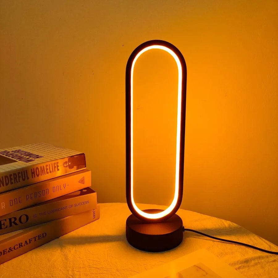 1PC Lamp bedroom Ring Lamp Living Room