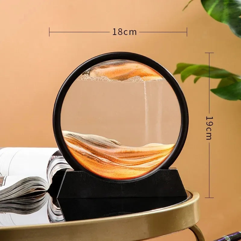3D Hourglass with Moving Quicksand