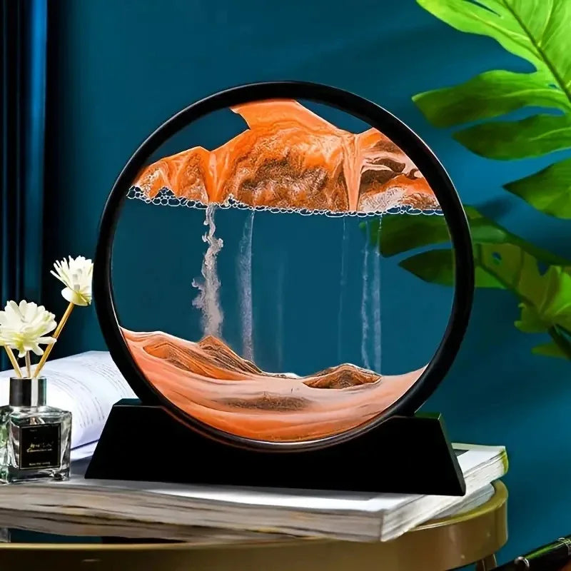 3D Hourglass with Moving Quicksand