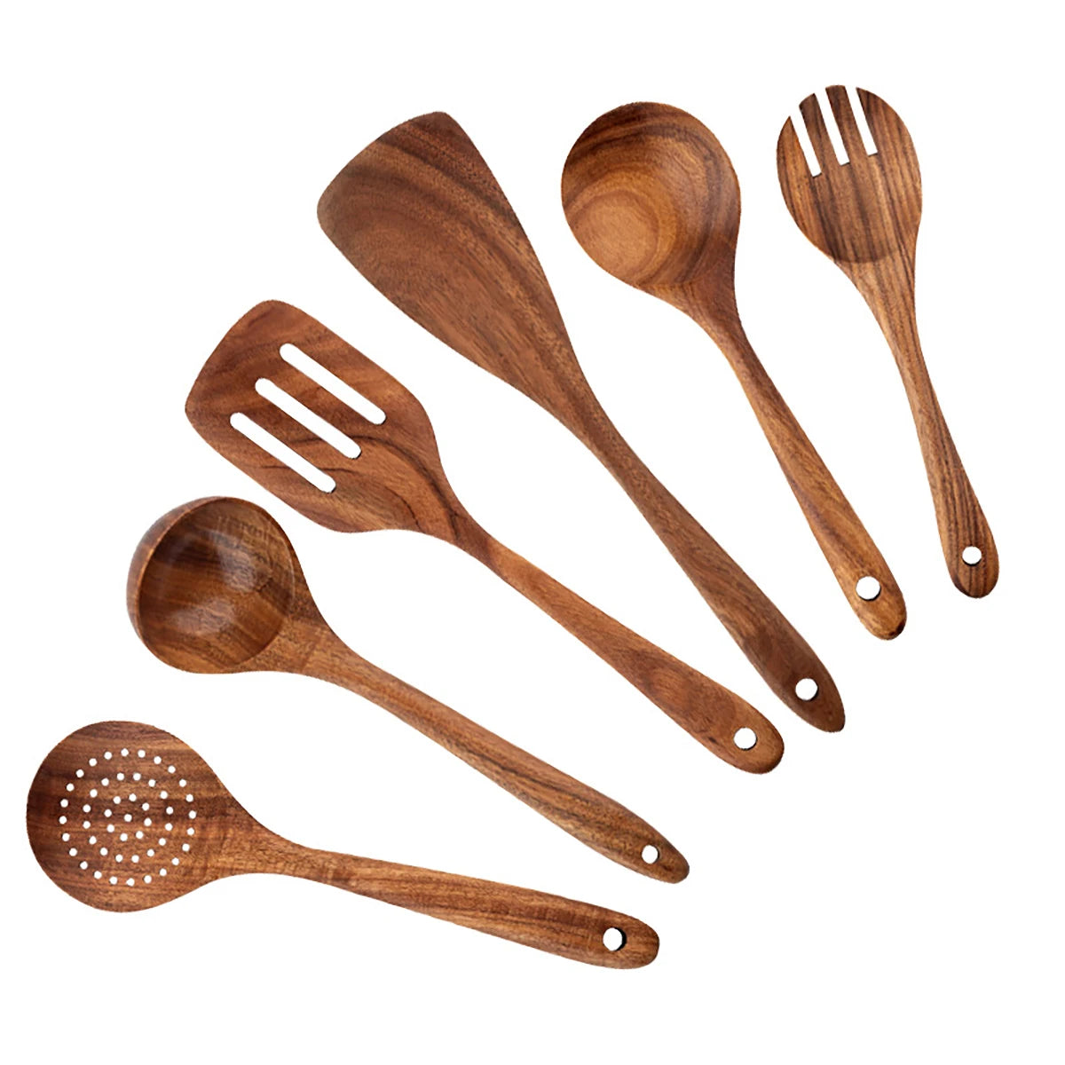 Wood Kitchenware Cooking Set Household