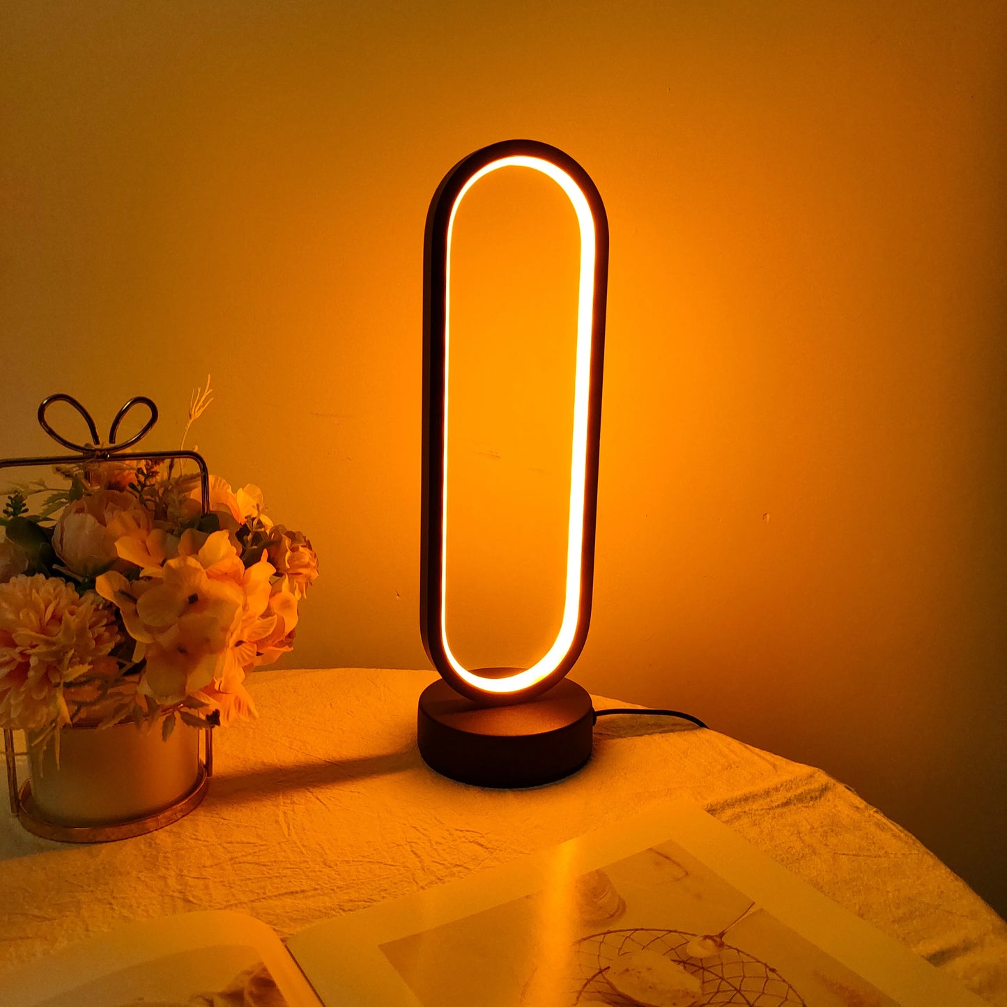 1PC Lamp bedroom Ring Lamp Living Room