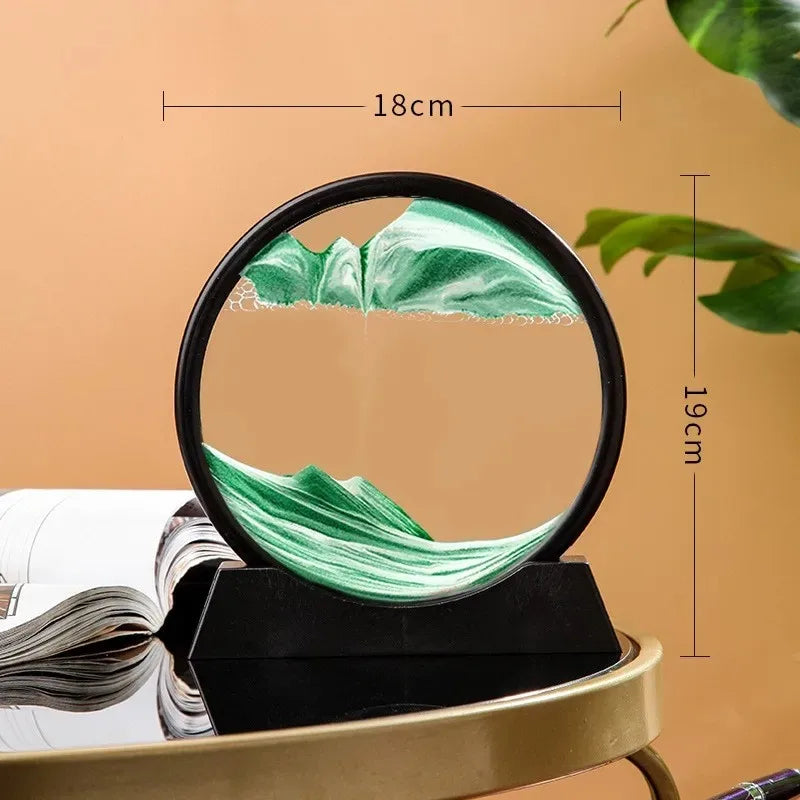 3D Hourglass with Moving Quicksand
