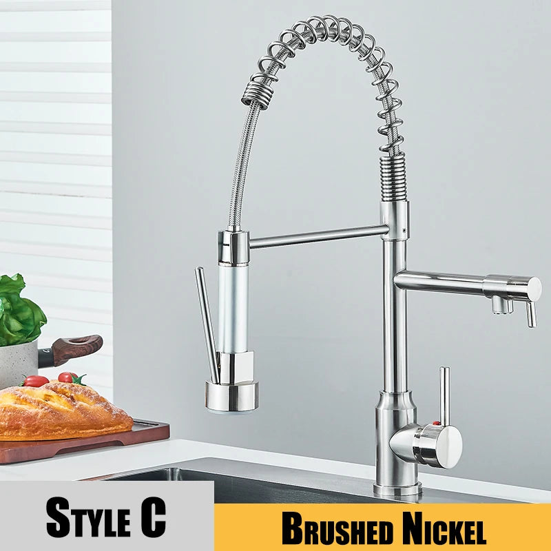 Black Kitchen Sink Faucet Pull Down Hot