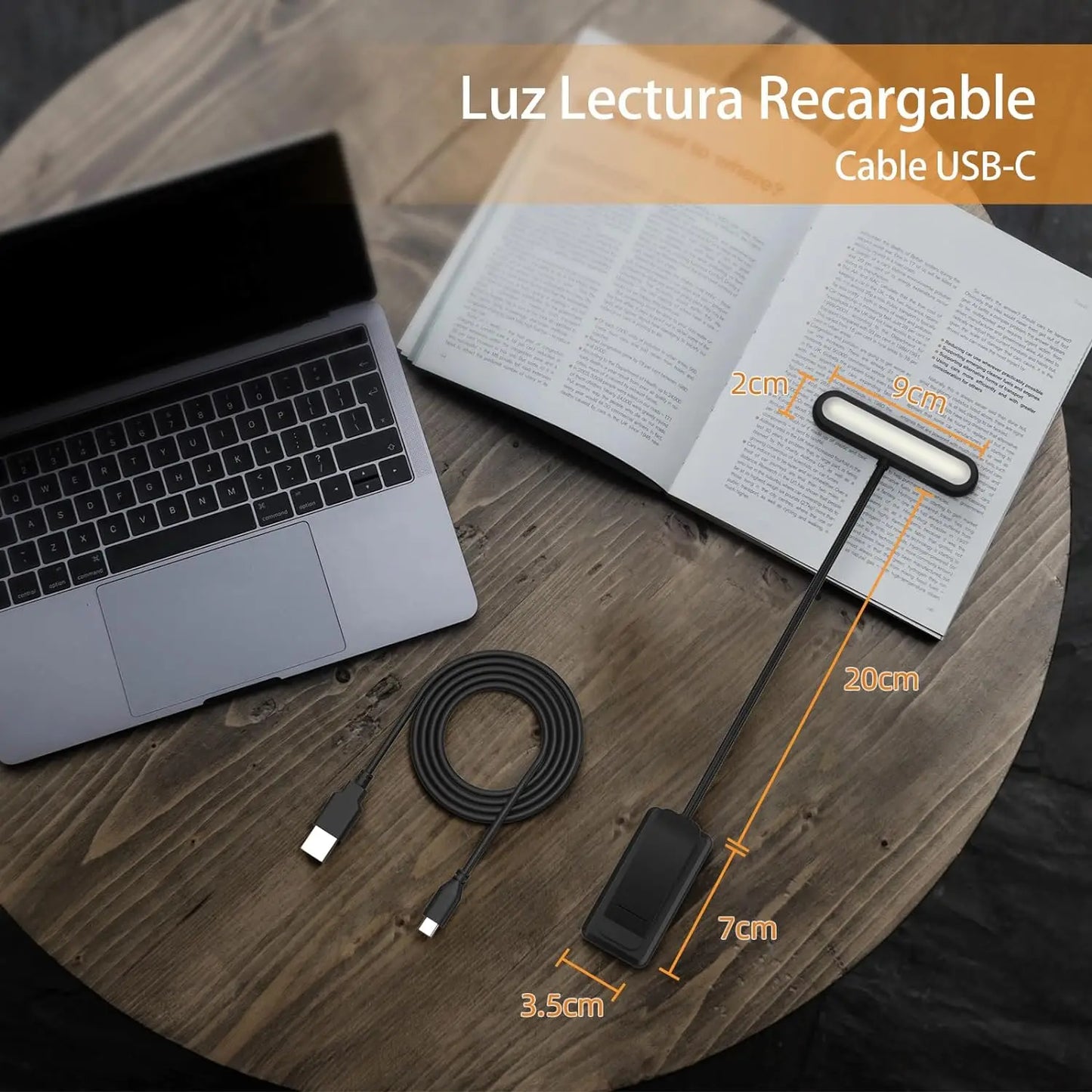 14Leds Book Light USB Rechargeable Reading