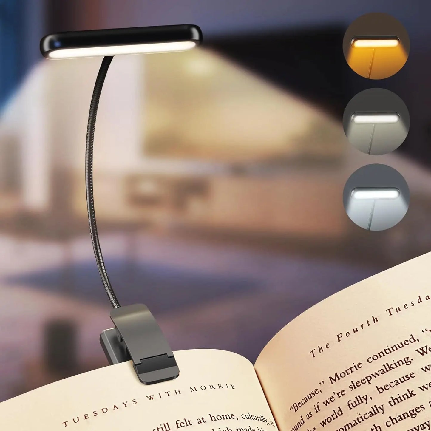 14Leds Book Light USB Rechargeable Reading