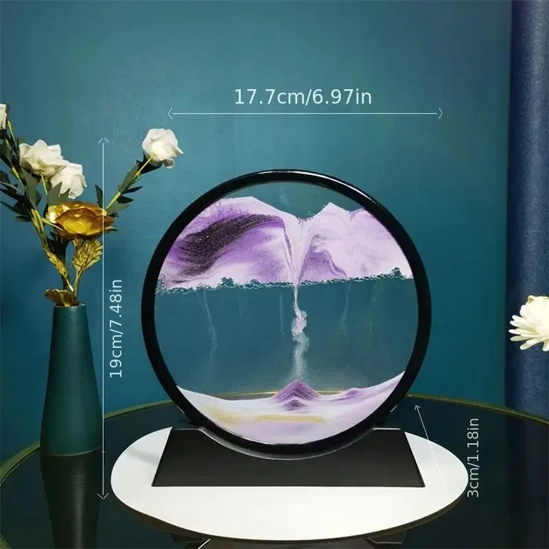 3D Hourglass with Moving Quicksand