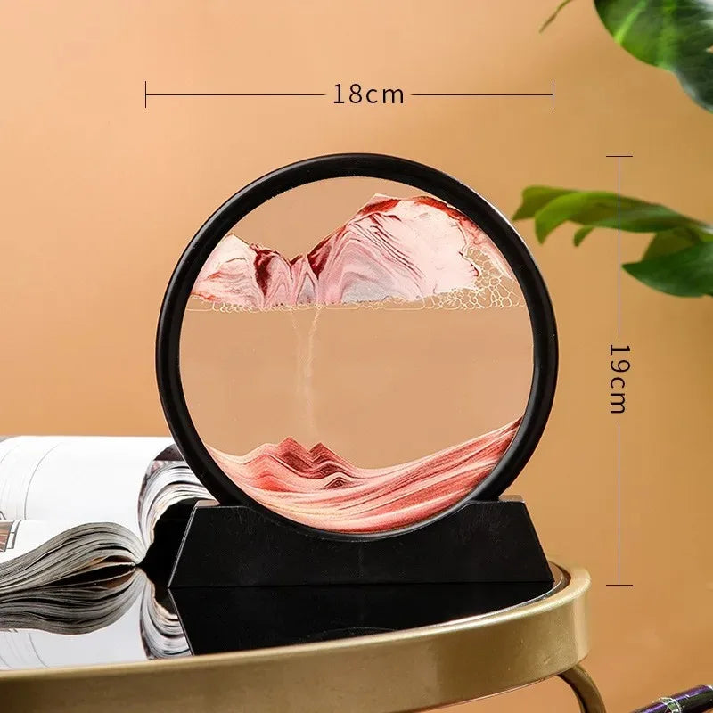 3D Hourglass with Moving Quicksand