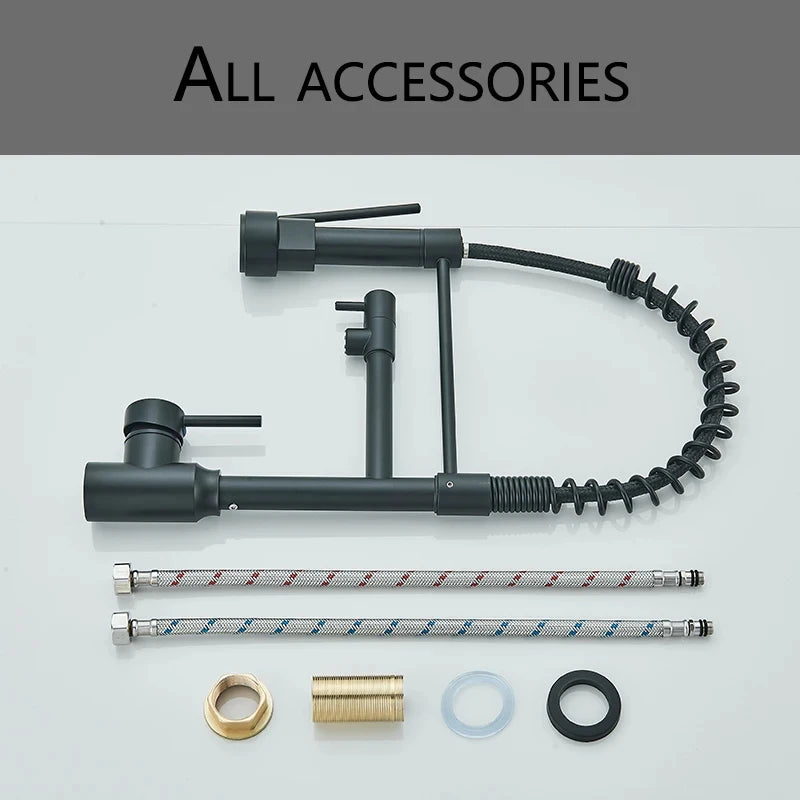 Black Kitchen Sink Faucet Pull Down Hot