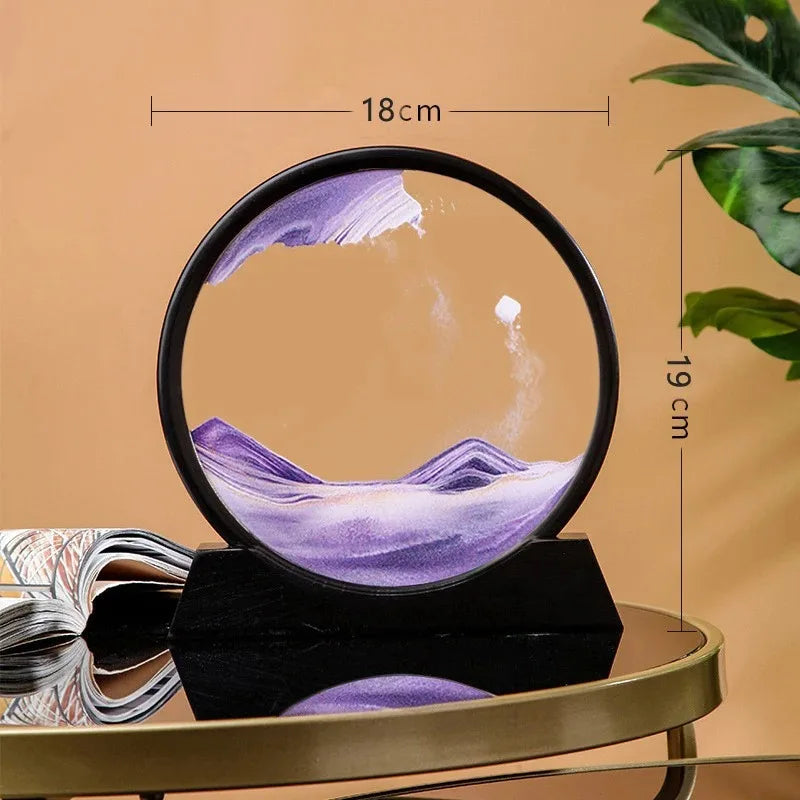 3D Hourglass with Moving Quicksand