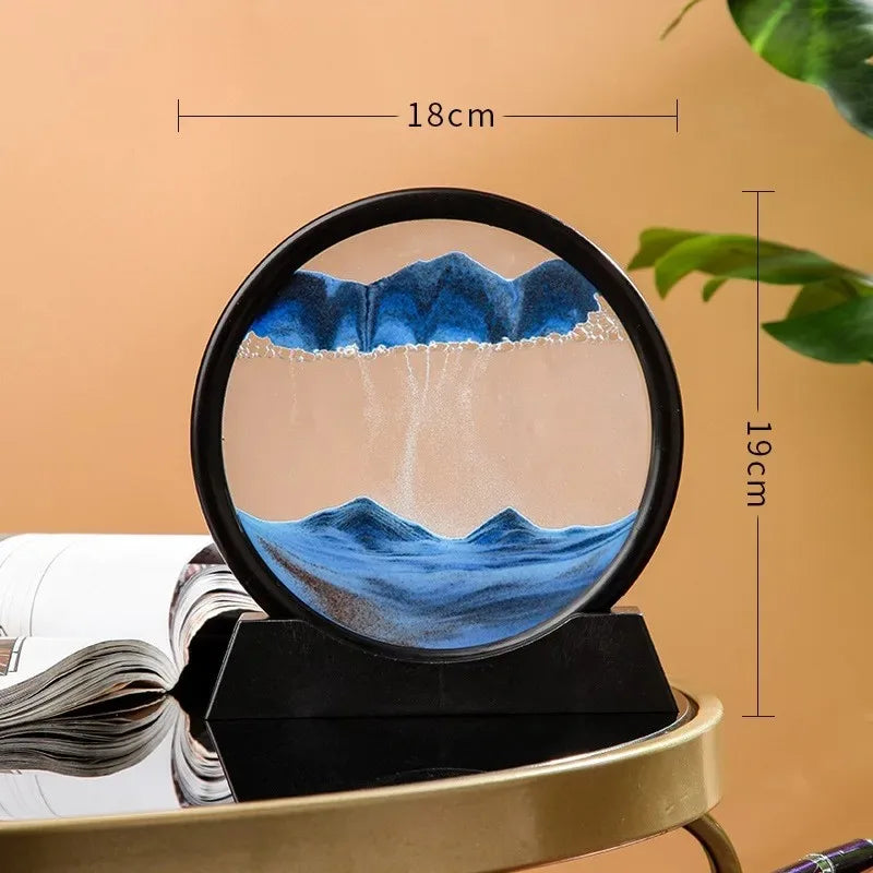 3D Hourglass with Moving Quicksand