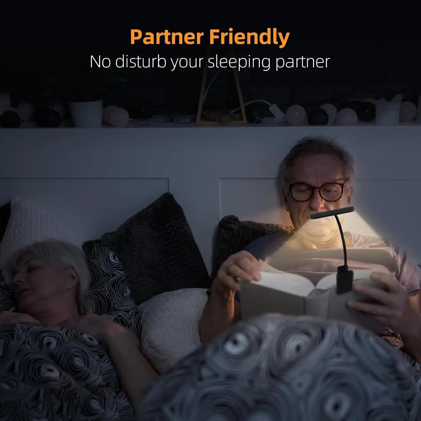 14Leds Book Light USB Rechargeable Reading