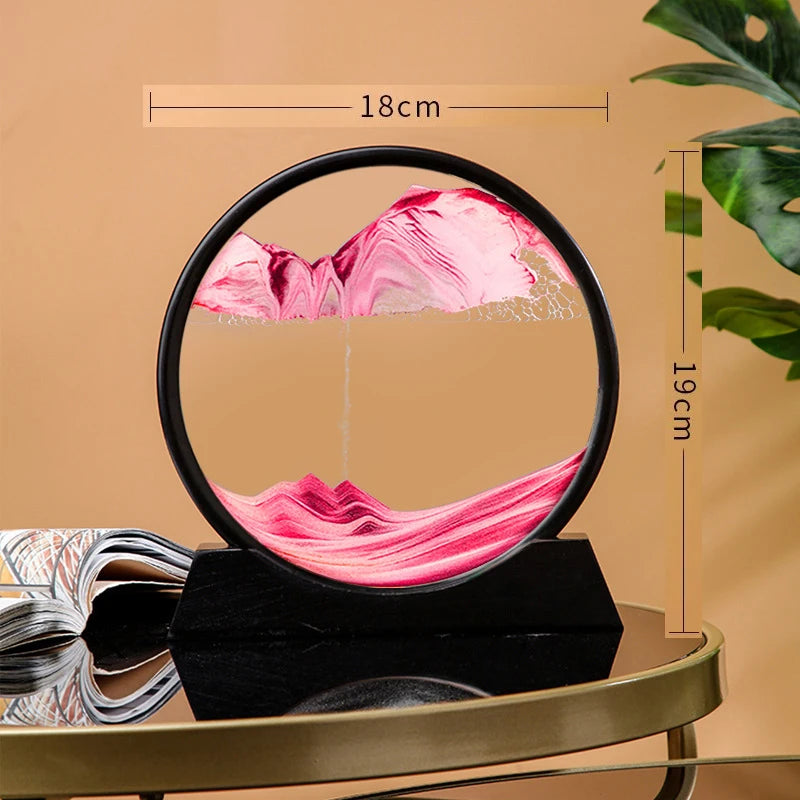 3D Hourglass with Moving Quicksand