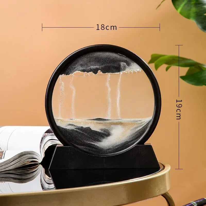 3D Hourglass with Moving Quicksand