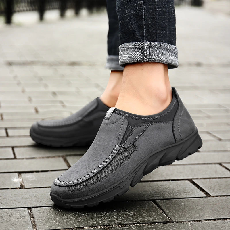 Men Casual Shoes Breathable Loafers Sneakers 2023 New Fashion Comfortable Flat Handmade Retro Leisure Loafers Shoes Men Shoes