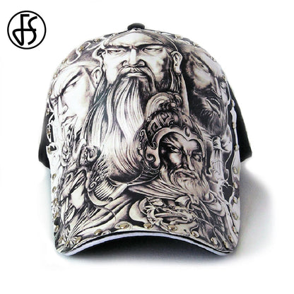 FS Brand 3D Printing Chinese Dragon Baseball Caps For Men Snapback Hip Hop Cap With Rivet Luxury Women Hats Gorras Para Hombres