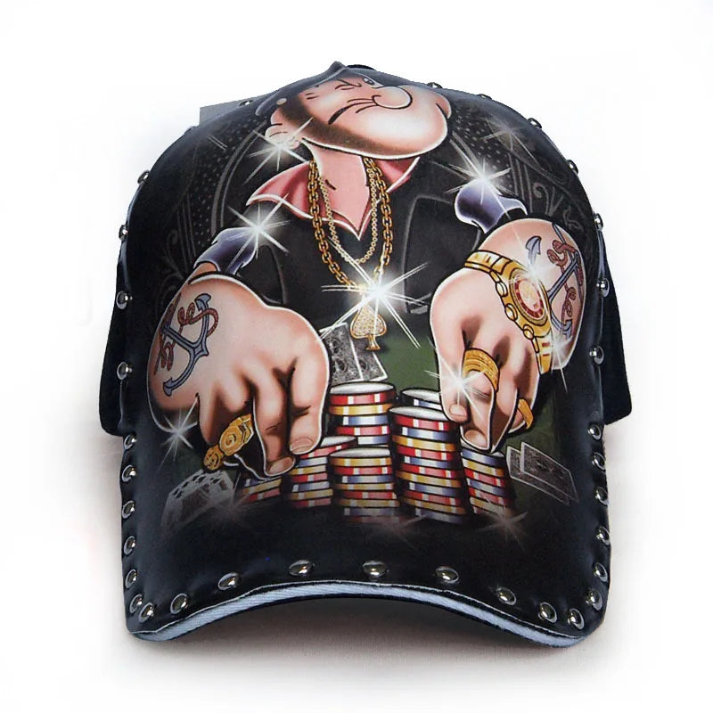 FS Brand 3D Printing Chinese Dragon Baseball Caps For Men Snapback Hip Hop Cap With Rivet Luxury Women Hats Gorras Para Hombres