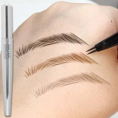 2Point Liquid Two-pronged Eyebrow Pencil Waterproof Sweat-proof Outline Eyebrow Shape Easy To Wear Microblade Brow Pencil Makeup