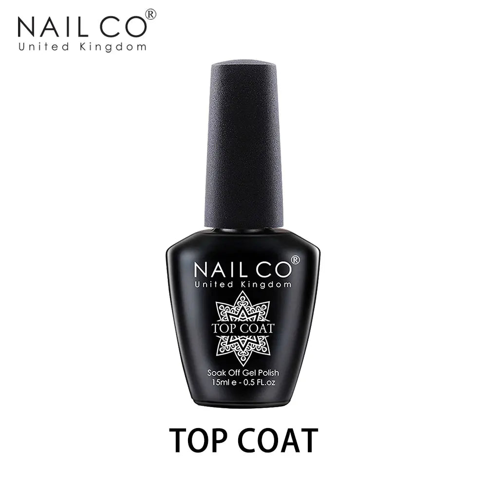 NAILCO 15ml Top Coat And Base Coat Art Design Gel Nail Polish UV Top Base Coat UV LED Soak Off Gel For Nail Decoration Varnish