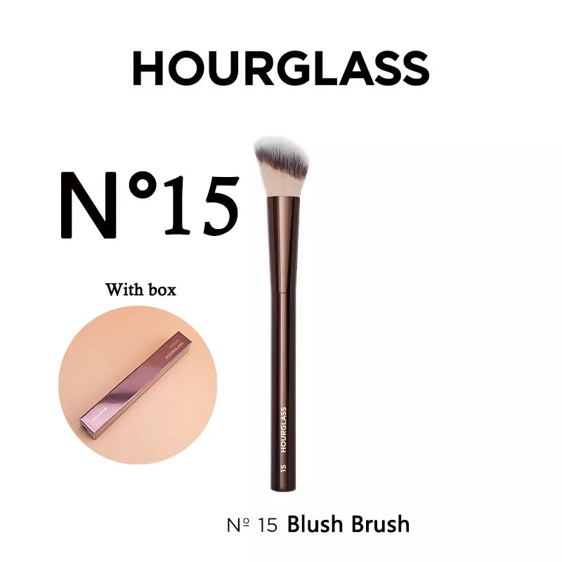 Hourglass Makeup Brushes Powder Foundation Contour Cream Blush Bronzer Make Up Brush Eyeshadow liner Smudge Brush Single branch