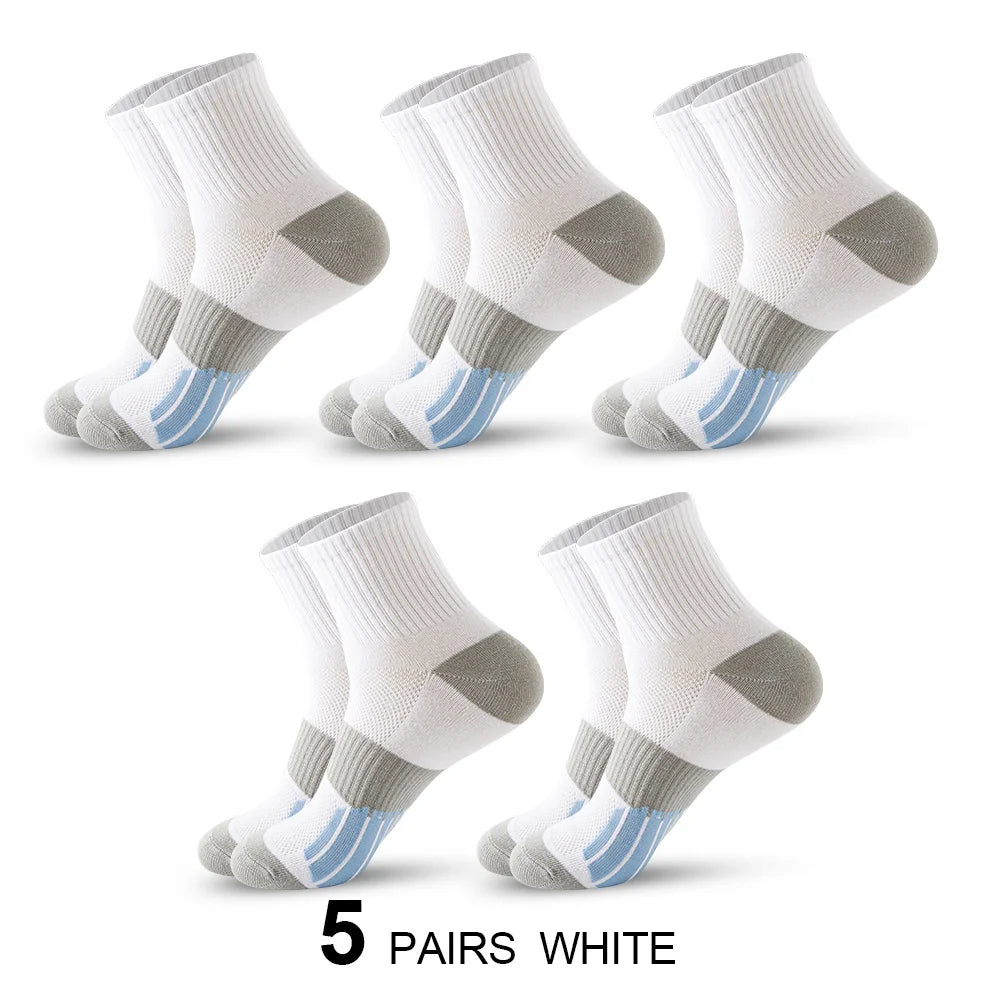 Men's Ankle Socks with Cushion Athletic Running Socks Breathable Comfort for 5 Pairs Lot Sports Sock for men