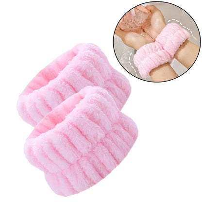 Soft Toweling Hair Accessories Girls Headbands for Face Washing Bath Makeup Hair Band for Women Adjustable SPA Facial Headband