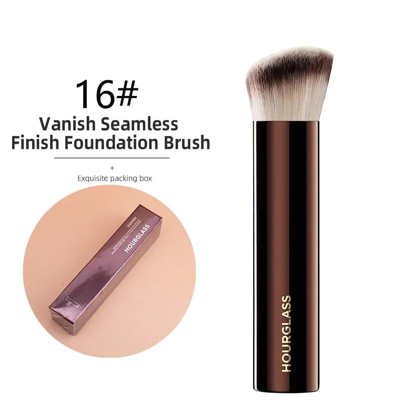 Hourglass Makeup Brushes Powder Foundation Contour Cream Blush Bronzer Make Up Brush Eyeshadow liner Smudge Brush Single branch