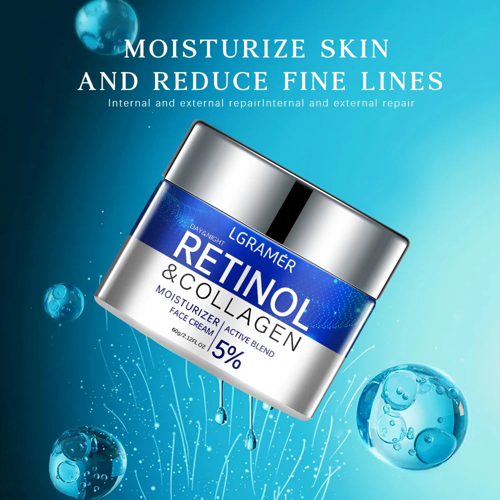 Retinol Wrinkle Removing Cream Anti Aging Firming Lifting Fade Fine Lines Whitening Moisturizing Brightening Skin Care Cosmetic