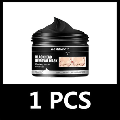 Bamboo Blackhead Removal  Face Mask Oil-Control Charcoal Black Peel Off Face Mask Mud Deep Cleaning Shrink Pore Anti-Acne