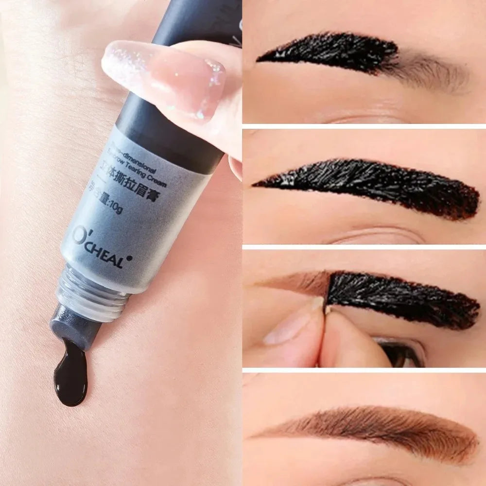 Eyebrow Gel Semi Permanent Professional Eyebrow Cosmetics Natural Long Lasting Tattoo Tint Sweatproof Peel Off Makeup Product