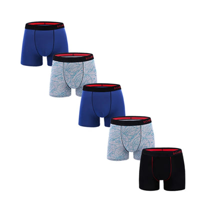 5Pcs Men's Panties Cotton Boxer Sexy Man Boxers Underwear Shorts Lots Male Boxershorts Set Family Underpants Brands