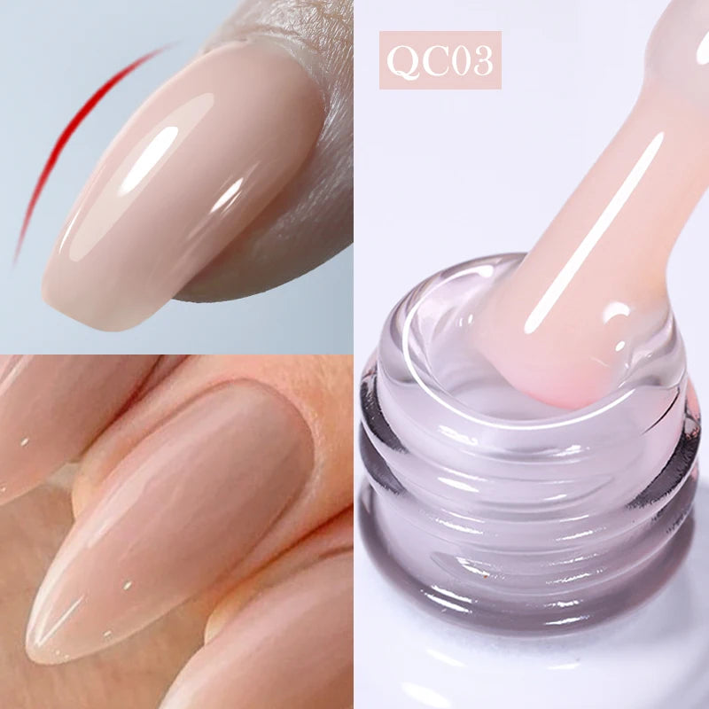 BORN PRETTY 15/10ML 6 IN 1 Nail Glue Gel for Acrylic Nails Soak off Base Gel Top Coat UV Extension Nail Gel False Nail Tips Gel