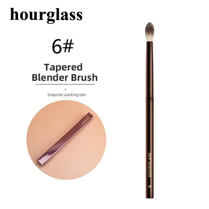 Hourglass Makeup Brushes Powder Foundation Contour Cream Blush Bronzer Make Up Brush Eyeshadow liner Smudge Brush Single branch