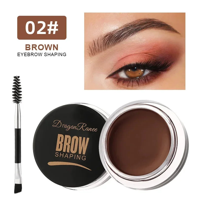 Matte Brown Black Wild Eyebrow Cream 3D Natural Tint Eyebrow Enhancers Gel Wax Waterproof Lasting Eye Makeup Cosmetic Tools