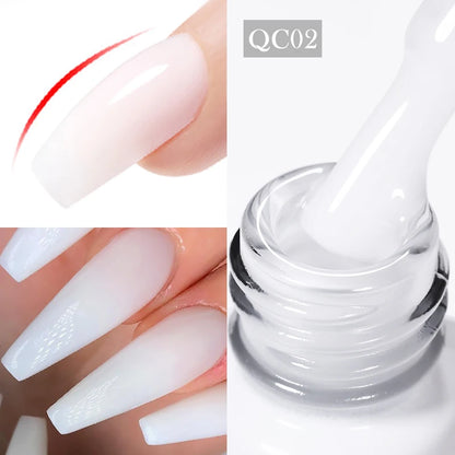 BORN PRETTY 15/10ML 6 IN 1 Nail Glue Gel for Acrylic Nails Soak off Base Gel Top Coat UV Extension Nail Gel False Nail Tips Gel