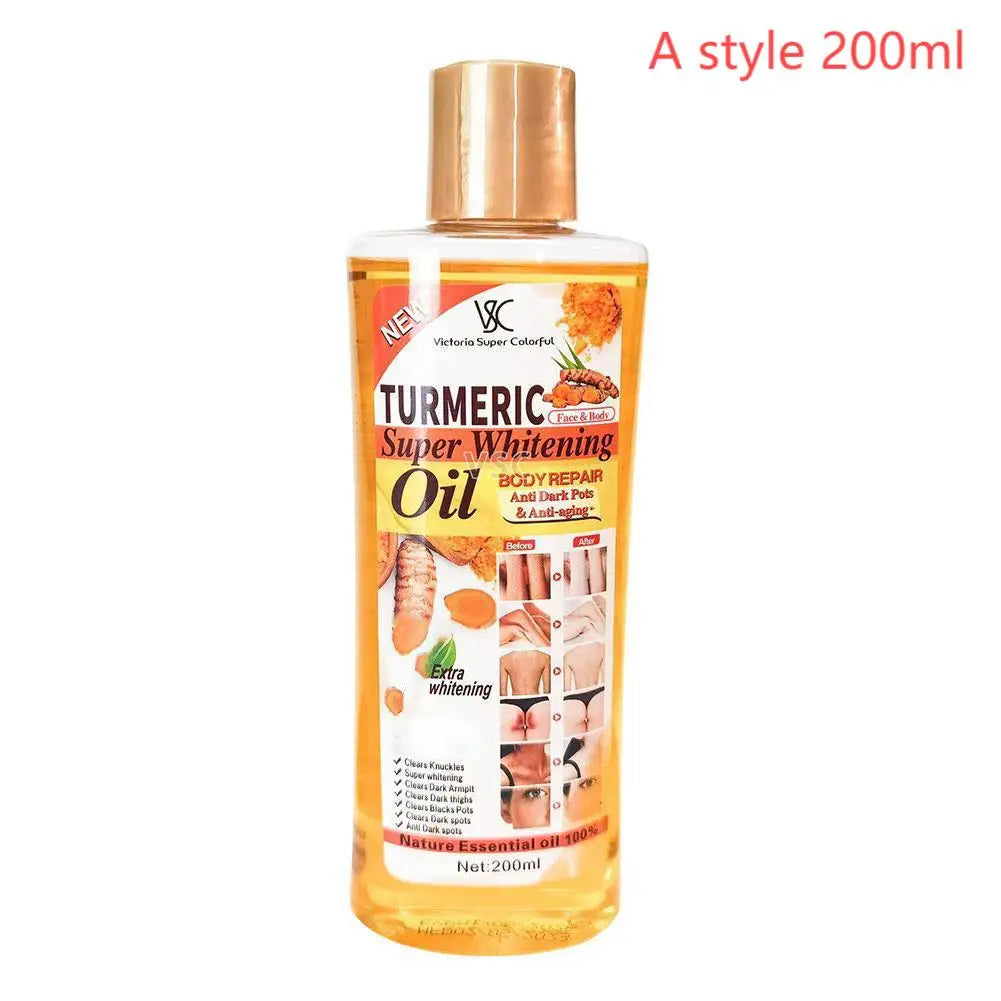 Turmeric Essential Oil Facial Body Massage oil Moisturizing Diffuser Aromatherapy Brightening Smoothing Body Face Skin Care 200m