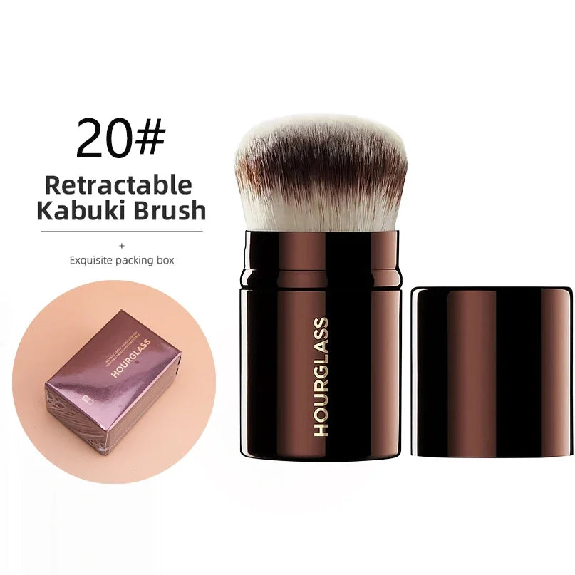 Hourglass Makeup Brushes Powder Foundation Contour Cream Blush Bronzer Make Up Brush Eyeshadow liner Smudge Brush Single branch