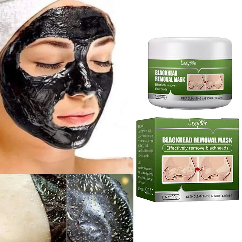 Black Peel off Mask Facial Blackhead Remover Mask Shrink Pores Acne Black Head Removal Nose Cleansing Skin Care