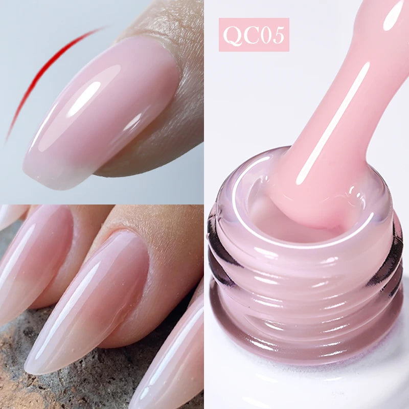 BORN PRETTY 15/10ML 6 IN 1 Nail Glue Gel for Acrylic Nails Soak off Base Gel Top Coat UV Extension Nail Gel False Nail Tips Gel