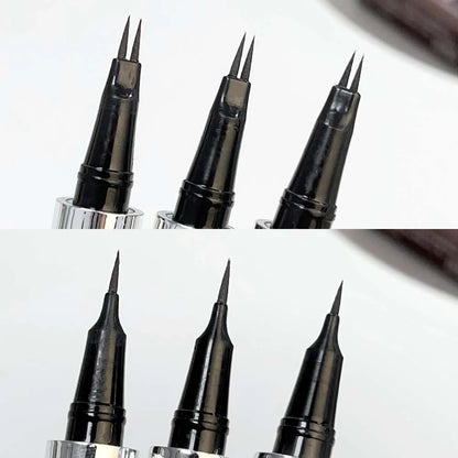 2Point Liquid Two-pronged Eyebrow Pencil Waterproof Sweat-proof Outline Eyebrow Shape Easy To Wear Microblade Brow Pencil Makeup