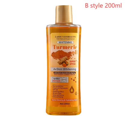 Turmeric Essential Oil Facial Body Massage oil Moisturizing Diffuser Aromatherapy Brightening Smoothing Body Face Skin Care 200m