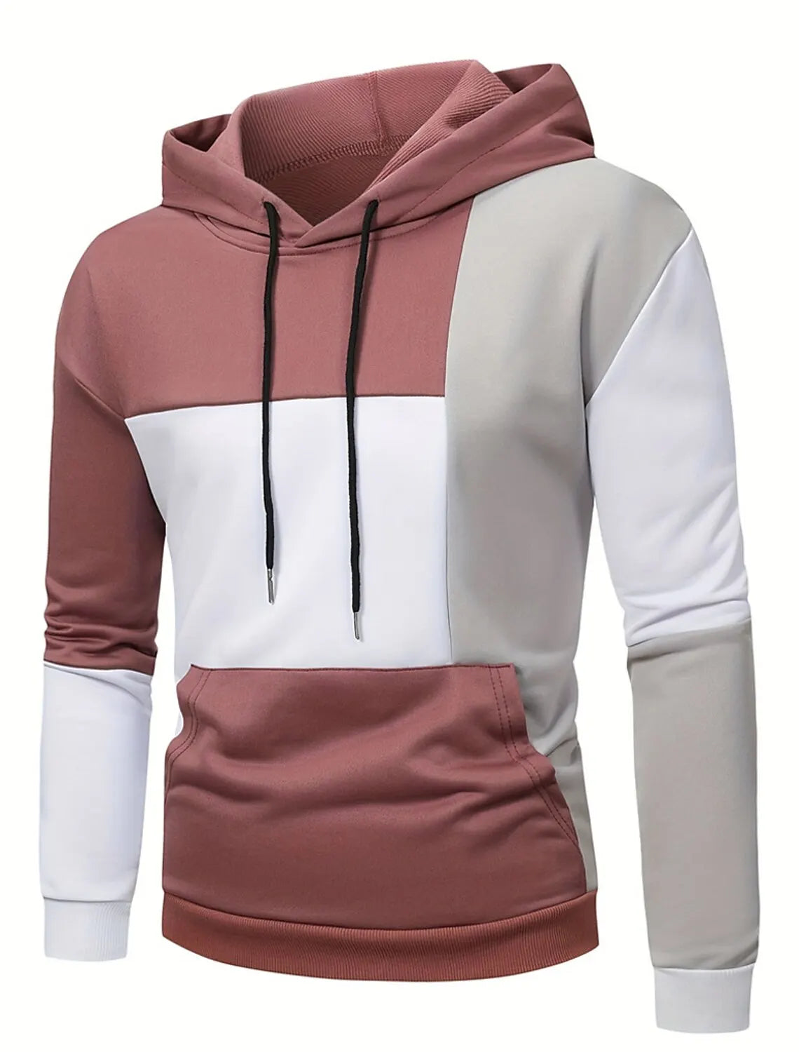 Men's Hoodie Hooded Color Block Pocket Sports & Outdoor Streetwear Cool Casual Spring & Fall Clothing Apparel Hoodies Sweatshirt