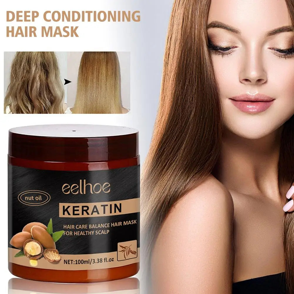 5/1pcs K18 Leave-In Molecular/1*kertain Repair Hair Mask Softens Restores Damaged Hair Deep Keratin Treatment for Hair and Scalp