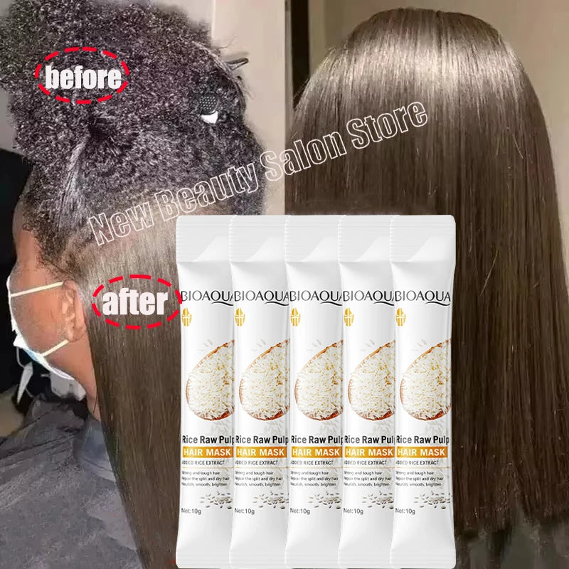 Natural Repair Professional Magical Hair Mask Prevent Dryness Split Ends Repair Damage Frizz Tangles 5 Seconds Soft Smooth Care