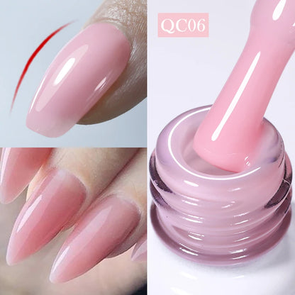 BORN PRETTY 15/10ML 6 IN 1 Nail Glue Gel for Acrylic Nails Soak off Base Gel Top Coat UV Extension Nail Gel False Nail Tips Gel