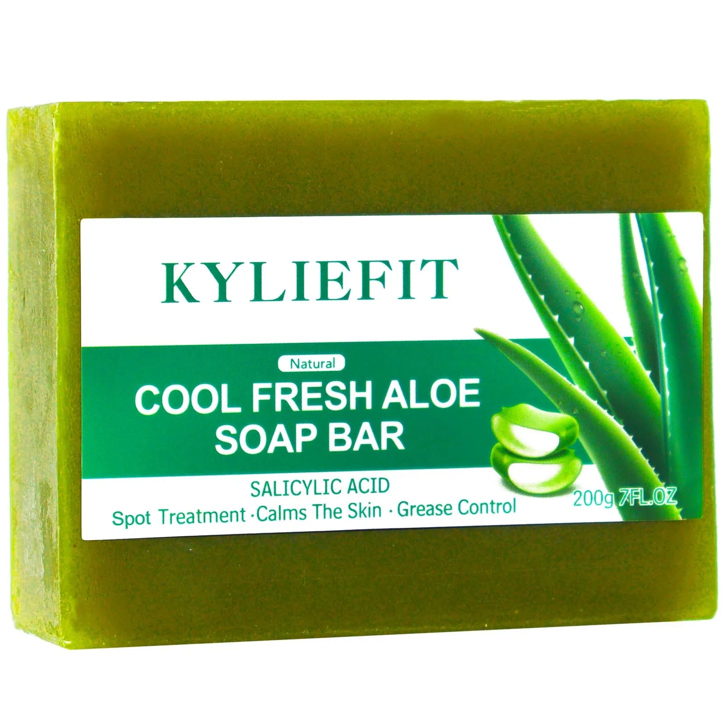 AILKE Aloe Vera Whitening Soap, Remove Acne, Pimples, Skin Radiant, Improve Skin Luster, Vegan Bath Wash for Women Men