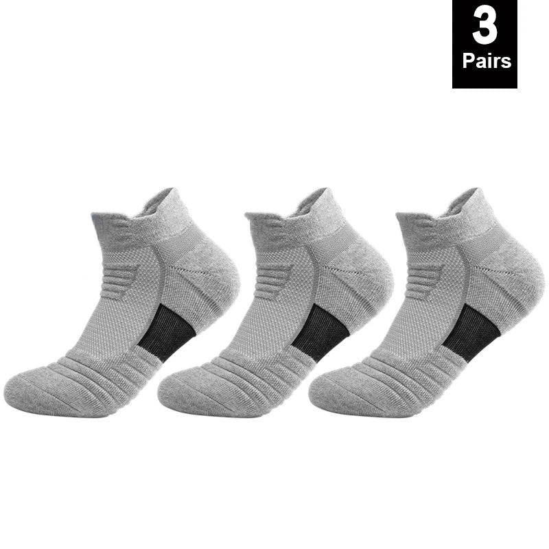 1/3 Pairs Anti-slip Football Socks Men Cotton Sock Short Long Tube Soccer Basketball Sport Socks Breathable Deodorous Sock 39-45