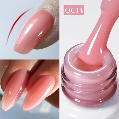 BORN PRETTY 15/10ML 6 IN 1 Nail Glue Gel for Acrylic Nails Soak off Base Gel Top Coat UV Extension Nail Gel False Nail Tips Gel