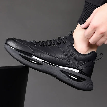 Men Casual Shoes 100% Cowhide Genuine Leather Shoes Classic Mens Fashion Breathable Retro Training Shoes Sport Flat Shoes Male