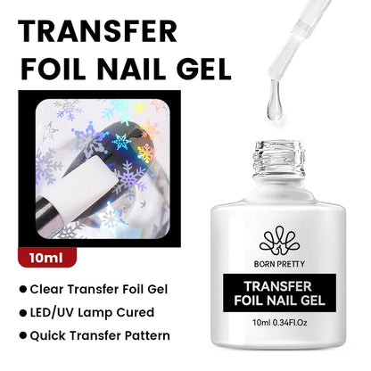 BORN PRETTY 15/10ML 6 IN 1 Nail Glue Gel for Acrylic Nails Soak off Base Gel Top Coat UV Extension Nail Gel False Nail Tips Gel